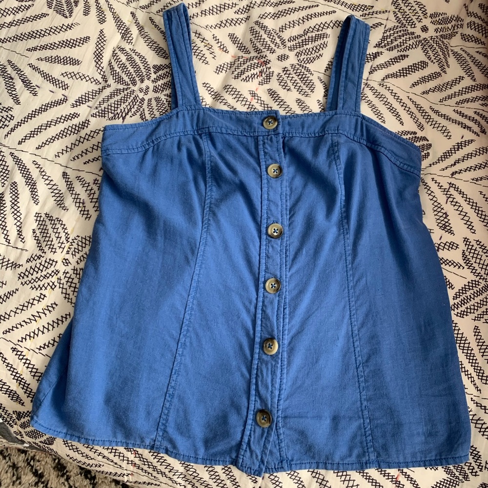 Linen rayon blend tank from Anthropologie